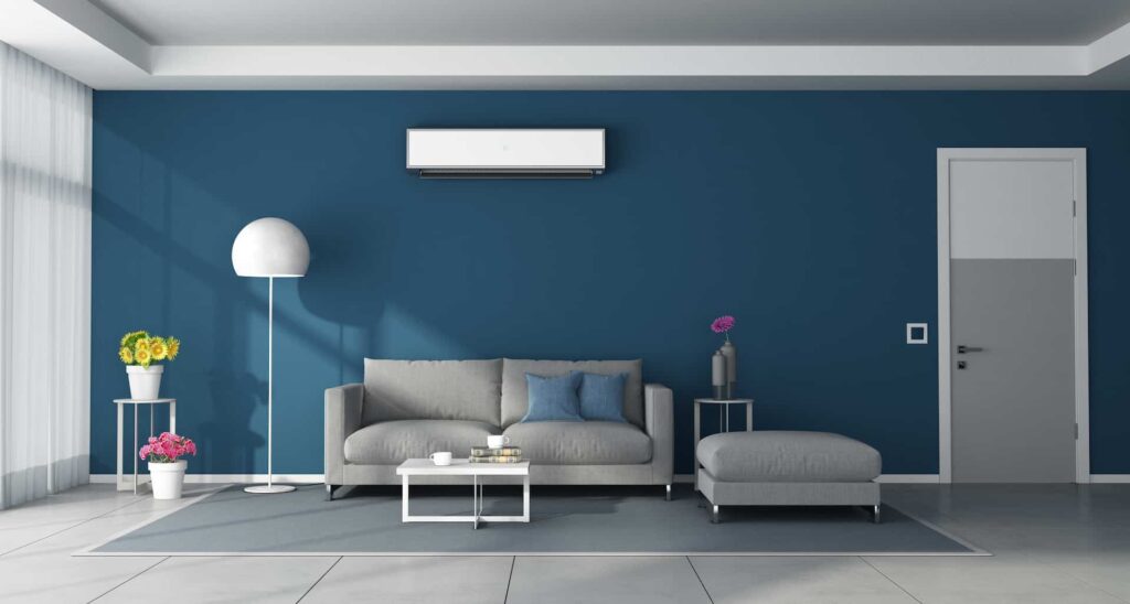 Image of a room with a maintained Air Conditioner 